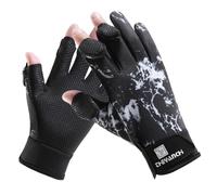 Gants d'hiver sans doigts pour la pêche pour homme et femme, gants de moto et de vélo coupe-vent pour temps froid, tactiles et chauds, pour la photographie, la chasse, le ski et la conduite