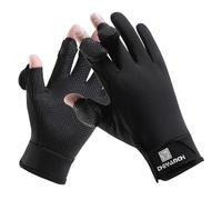 Gants d'hiver sans doigts pour la pêche pour homme et femme, gants de moto et de vélo résistants au vent pour écran tactile pour temps froid pour la photographie, la chasse, le ski et la conduite