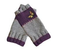 Gants D'hiver Tricoté | Une Paire De Gants Chauds Et Polyvalents,Hiver Froid Tricoté Sans Doigt - Pour Femmes Adultes Adolescentes Voyage Aventure Sorties En Famille École, aubergine, riferimento