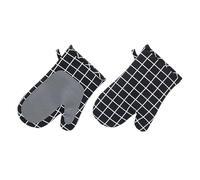 Gants D'isolation Thermique For Four À Micro-ondes À Carreaux Épais De Style Pastoral, Gants De Four À Micro-ondes, Gants Anti-brûlure(Green)