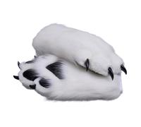 Gants D'ongles 'Animaux avec des Ongles Colorés pour Les Fêtes 'Halloween Et Les Costumes À Thème Équipement À Main De Cosplay Léger Et Respirant