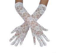 Gants d'opéra en dentelle pour femme 54,5 cm (E)