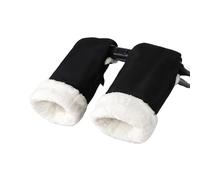 Gants doublés en polaire douce pour poussettes de bébé, poignées de protection contre le froid, imperméables, faciles d'entretien, gants de poussette pour bébé