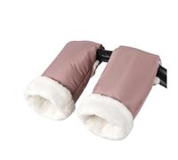 Gants doublés en polaire douce pour poussettes de bébé, poignées de protection contre le froid, imperméables, faciles d'entretien, gants de poussette pour bébé