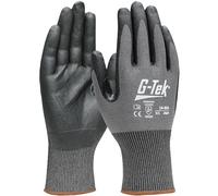 Gants doublure HPPE/acier nitrile mousse PolyKor gris foncé - Lot de 12 - G-TEK - 16-856 T8