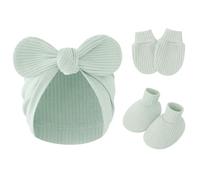 Gants Doux Chaussures Chapeau De Pépinière Pour Garçon Et Fille Mitaines Pour Bébé Chapeaux Mitaines Chaussettes Ensemble De Mitaines En Coton Pour Tout-petits