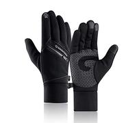 Gants, Écran Tactile du Bout des Doigts, Vent Et étanche, Portable Anti-dérapant, Fermeture Éclair Imperméable Convient pour Le Cyclisme,Ski, Golf Et Sports De Plein Air (Black,M)