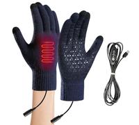 Gants Électriques - Gants de Travail Chauffants, Gants Chauffants Hiver | Chaud Tricoté USB, Réglage Écran Tactile pour Randonnée Hiver Ski Snowboard Outdoor Cycling Mit