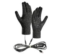 Gants Électriques - Gants de Travail Chauffants, Gants Chauffants Hiver | Chaud Tricoté USB, Réglage Écran Tactile pour Randonnée Hiver Ski Snowboard Outdoor Cycling Mit