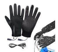 Gants Électriques Moufles Coupe-Vent Rechargeables 3 Modes Chaleur | Gants de Cyclisme Chauffants USB Chauffe-Mains Pour Hommes Femmes Hiver Moto Vélo Scooter Cyclisme Ski Running Conduite