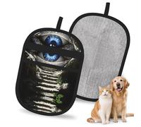 Gants électrostatiques The All Seeing Eye pour l'épilation des poils d'animaux, brosse magique réutilisable pour chiens et chats | Brosse anti-poils pour canapés, tapis, sièges auto et vêtements