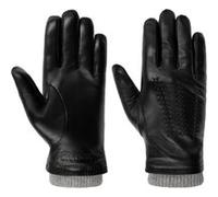 Stetson Conductive Sheepskin Gants en cuir pour homme avec doublure Automne-Hiver 9 HS Noir, Noir , 9