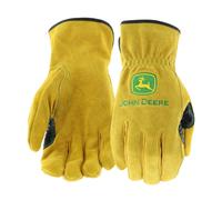 Gants en cuir John Deere JD00004 - Gants de travail en cuir de vachette fendu de taille moyenne