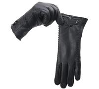 Gants En Cuir Pour Femmes Gants en cuir véritable for femmes en peau de daim, gants d'hiver chauds et confortables for femmes, gants de Protection contre le froid for femmes Pour Femmes(9)
