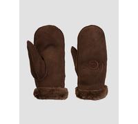 UGG Moufle brodée en peau de mouton in Brown, Taille S/M, Shearling