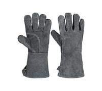 Gants en cuir résistants à la chaleur extrême et au feu, avec coutures en Kevlar. Parfaits pour la cheminée, la cuisinière, le four, le gril, le
