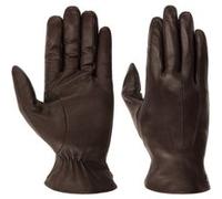 Gants en Cuir Tallinn Touch by Roeckl marron foncé 7 1/2 HS