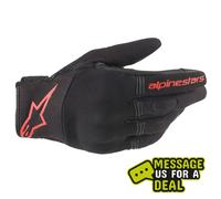 Gants en cuivre Alpinestars - noir/rouge fluo