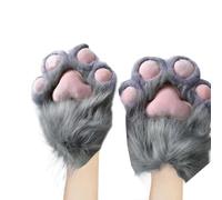 Gants en fourrure de dessin animé - Moufles d'animaux mignons avec