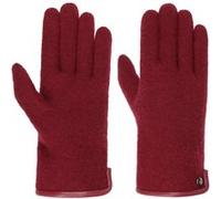 Gants en Laine Foulée avec Cuir by Roeckl bordeaux 7 1/2 HS