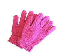 Gants en laine tricotés pour hommes et femmes, gants chauds pour les doigts d'hiver, Rose rouge, Taille unique