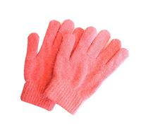 Gants en laine tricotés pour hommes et femmes, gants chauds pour les doigts d'hiver, Rouge corail, Taille unique