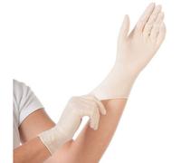 Gants en latex 'GRIP', M, blanc - Boîte de 100 gants