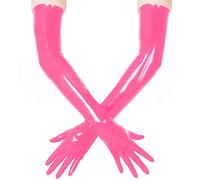 Gants en Latex Moulés ROSE Gants Longs COSPLAY ROSE Gants LATEX Taille M, S, Rose