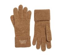 Gants en maille côtelée femme Superdry Marron TU