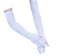 Gants en Maille Extensible des Années 1920 avec Étincelants Longs Parfaits pour Les Goûters Et Les Robes De Soirée Tenue De Bal De Fin D'année