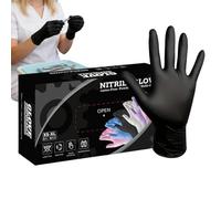 Gants En Nitrile - 100 Pièces De Gants Sans Latex, Gantss De Soins Pour Animaux | Mitaine De Soins Pour Animaux De Compagnie, Adaptée À La Maison, Salon De Cuisine, Cuisine, Nettoyage, Examen, Teintur
