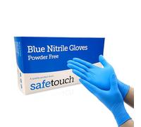 Gants en nitrile Just Health | Sans poudre, sans latex, ambidextres, jetables, flexibles et résistants | Utilisation polyvalente | Gants en nitrile bleus | 1000 pièces-XL