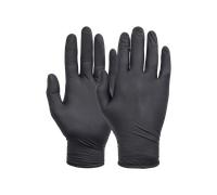 Gants en nitrile NORSE Disposable Black noirs à usage unique - taille 6/XS, boîte = 100pcs x10 morceau