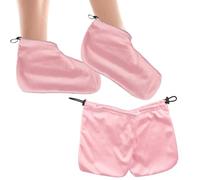 Gants en paraffine pour les mains - Gants de spa pour les mains - Ouverture élastique respirante et douce pour les pieds - Ensemble de couvre-pieds pour réchauffer, hydrater, dormir, chauffer, pour