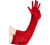 Gants en satin BABEYOND pour femmes, gants à coude style flapper, accessoires années 1920 pour les fêtes Great Gatsby, opéra, bals, anniversaires, rouge, 70