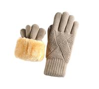 Gants en tricot acrylique doux en polyester avec doublure isolée pour écrans tactiles compatibles avec les femmes pour le ski, la neige, un usage quotidien, écrans tactiles, gants d'hiver