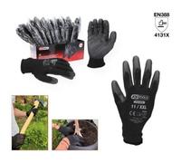Gants en tricot micro-fin - noir, 11, 12 paires KS TOOLS 310.0480