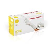 Gants en vinyle | sans poudre | Blanc | Renforcé | Durable | Gants jetables | Gants de diagnostic médical | Cuisine | pour atelier | Pack de 100 pièces (S)