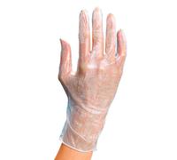 Gants en vinyle taille L, 100 pièces