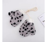 Gants Enfant 2 Ans, Catégorie Produit Et Pours Produit Titre Et Mitainess HommeFemme Extérieur Hiver Imperméables Chaleur Léopard sans Doute Modèles Adorables (Grey One Size)