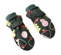 Gants Enfant 3 Ans, Kids Gloves & Mittens Abordable Pours - Mitaines Lapin Dessin Animé Chaudes Et Coupe-Vent pour Hiver (Green 2-4 Years)