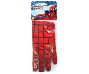 Gants enfant Marvel Spider-Man plein doigts motif toile extensible Rouge