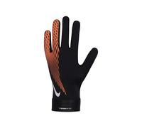 Gants de foot Therma-FIT Nike Academy pour ado Noir/Hyper Crimson/Metallic Silver M