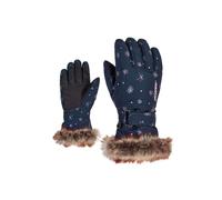 Ziener Gants de Ski Limm Girls - pour Fille - pour Sports d'hiver - Chauds, Respirants, Motif Snowcrystal - Taille 5