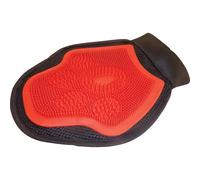 Gants équitation de pansage anti-mue Hippotonic Rouge TU
