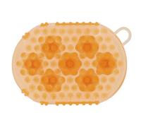 Gants équitation double face étrille et massage Hippotonic Orange TU