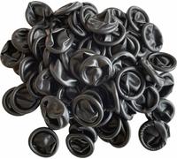 Gants ESD anti-statiques en latex naturel noir pour horlogers - Taille L - 100 pièces