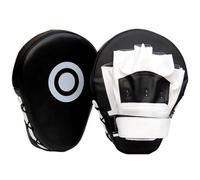 Gants et Coussinets de Boxe, 2 pièces, Gants de Boxe incurvés en Cuir PU avec Sangle réglable, Coussin Mise au Point léger et résistant à l'usure pour Exercices Lutte ou Frappe.