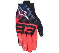 Alpinestars Gants de moto MM93 Reef V2 – Noir/Blanc/Rouge/Bleu – Taille XL Homme