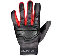 IXS Evo-Air, gants XXL Noir/Gris Foncé/Rouge Noir/Gris Foncé/Rouge